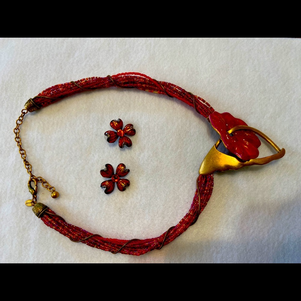 Chico’s necklace and earrings